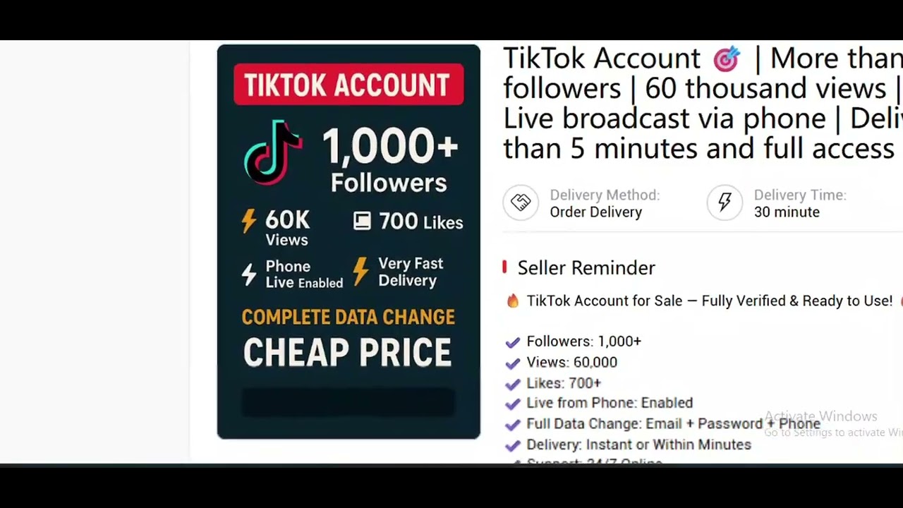 ✅ Buy Verified TikTok Accounts with 1K Followers | Fast Delivery | Trusted Z2U Seller 2025 🔥