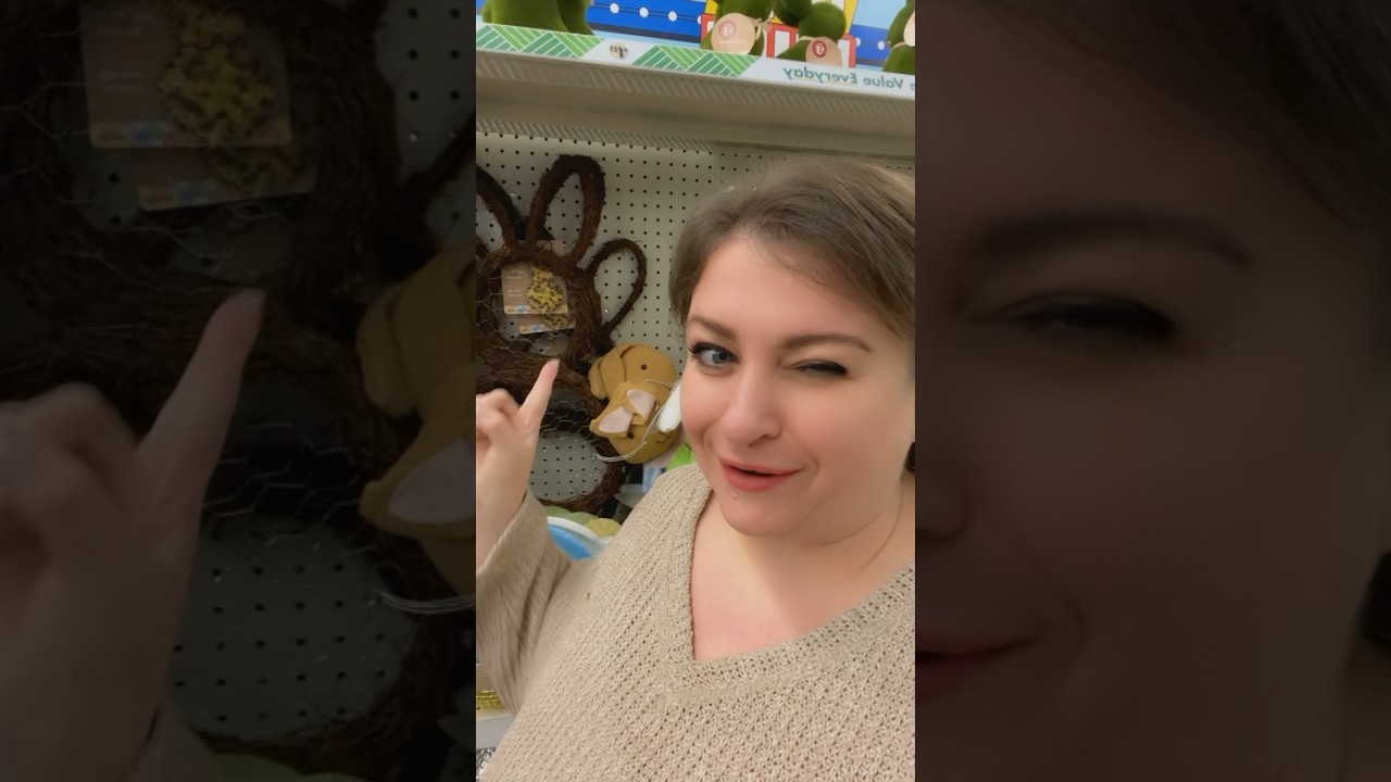 Dollar Tree Grapevine Bunny wreath | Easter Spring shop with me #haul #shopping