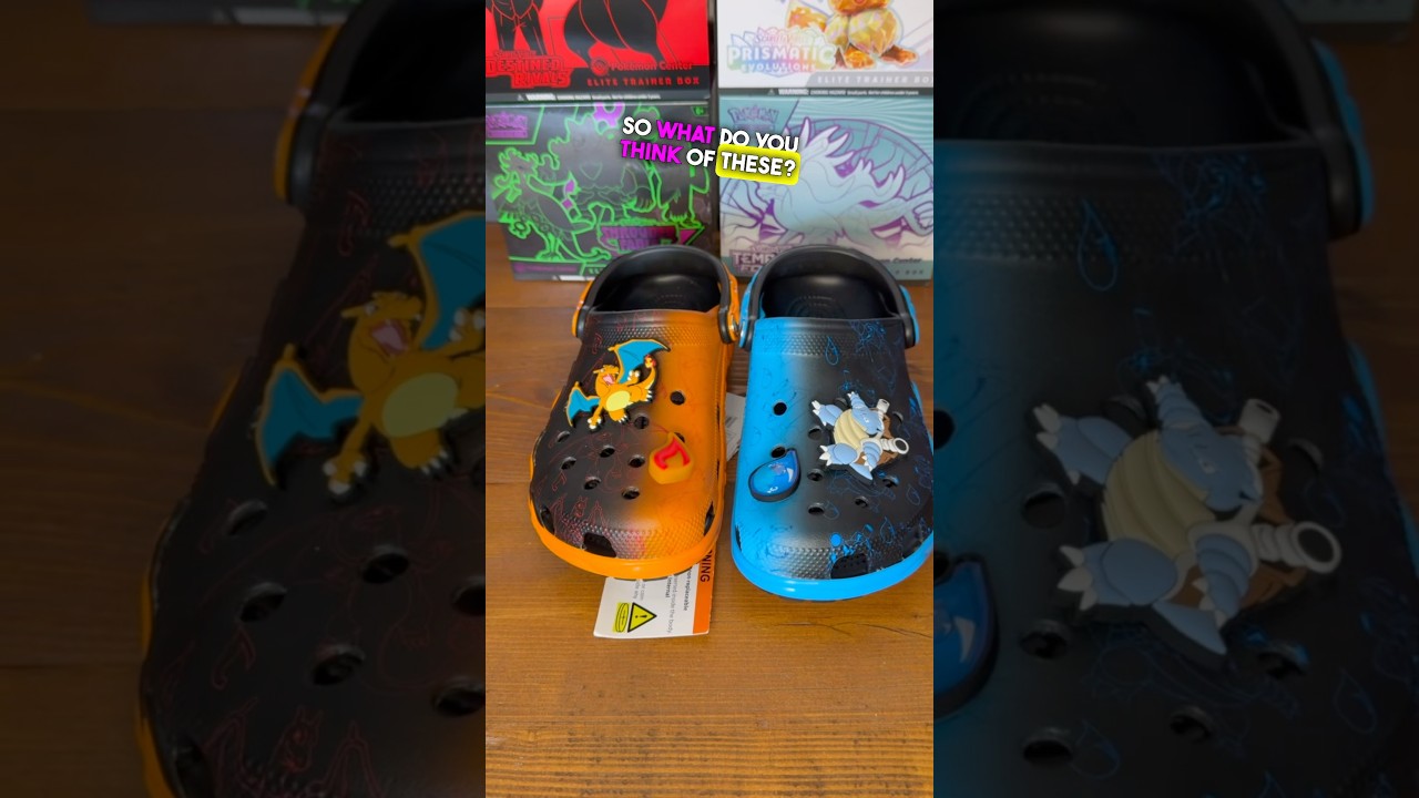 Pokemon x Crocs Unboxing #pokemon #crocs #charizard #blastiose #nintendo #pokemoncommunity
