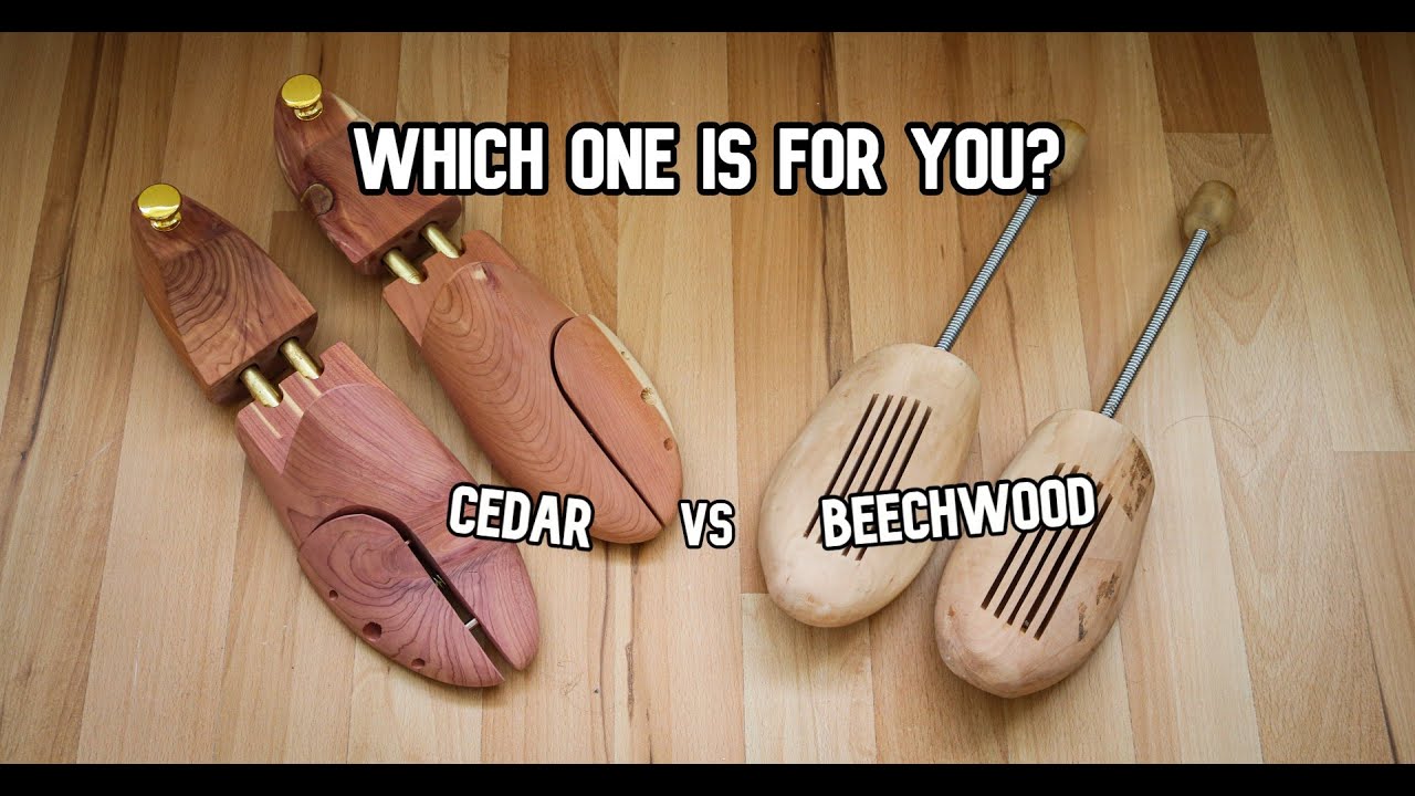 Cedar Shoe Trees VS Beechwood Shoe Trees - WHICH IS BEST? | ShoeCare Basics #1 |