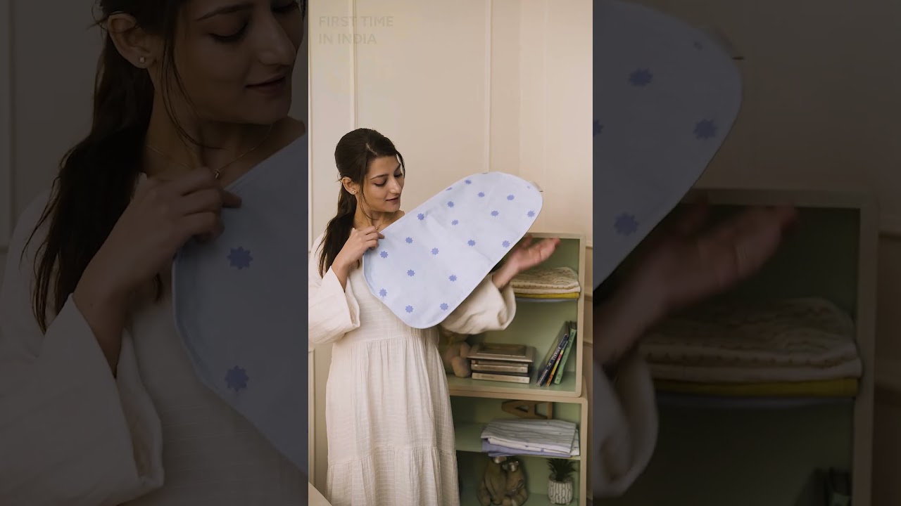 100% Cotton Muslin Baby Burp Cloths | Nintara Baby India