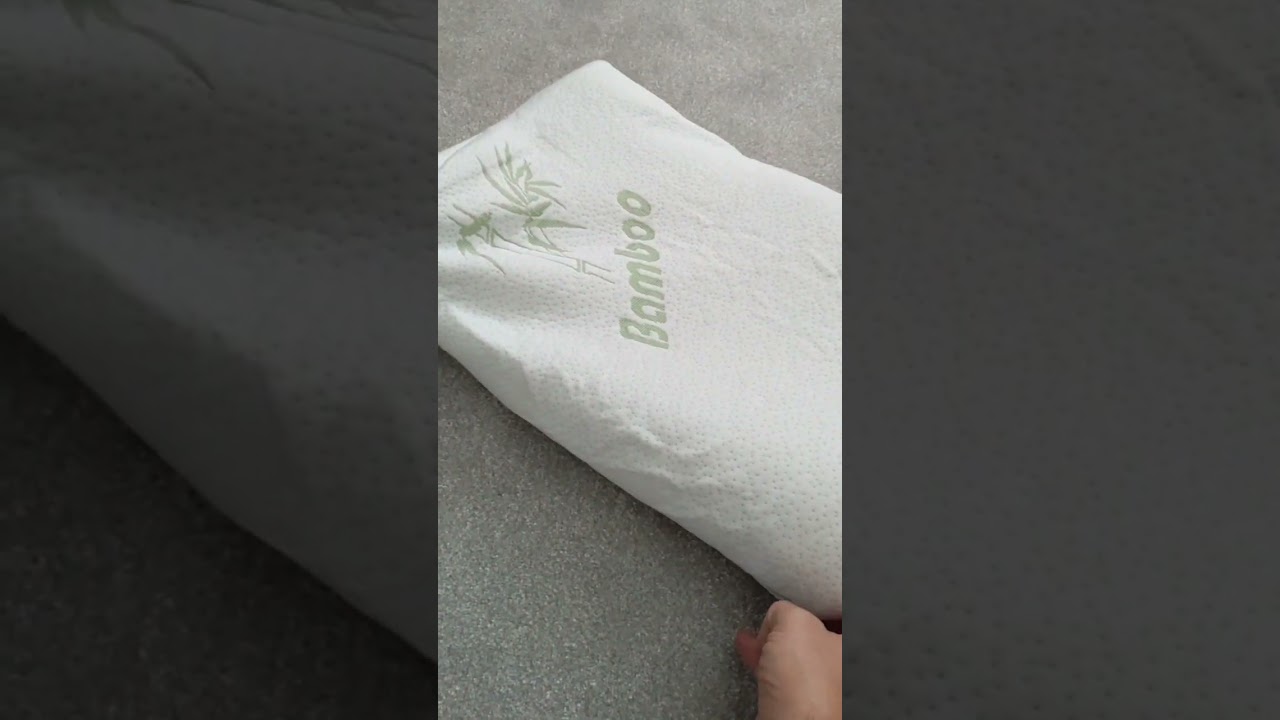These memory foam pillows are incredibly comfy and they come with a breathable bamboo cover