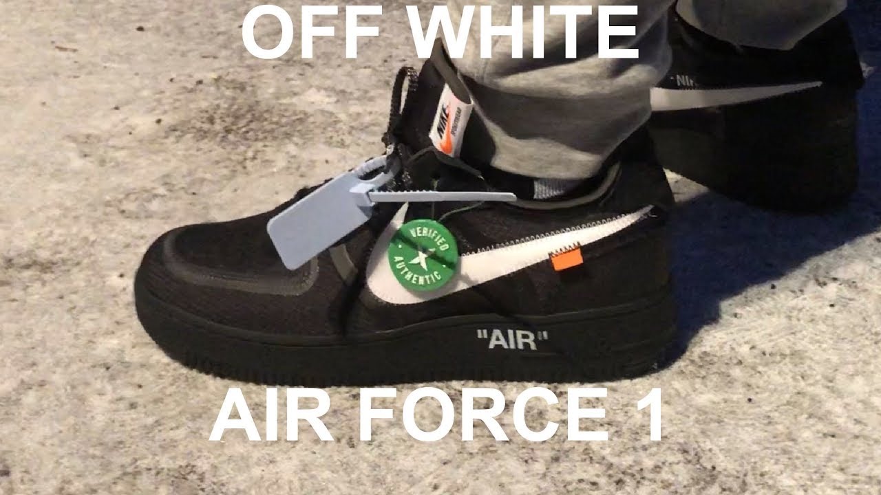 OFF WHITE AIR FORCE 1 BLACK UNBOXING/ ONFOOT/ REVIEW