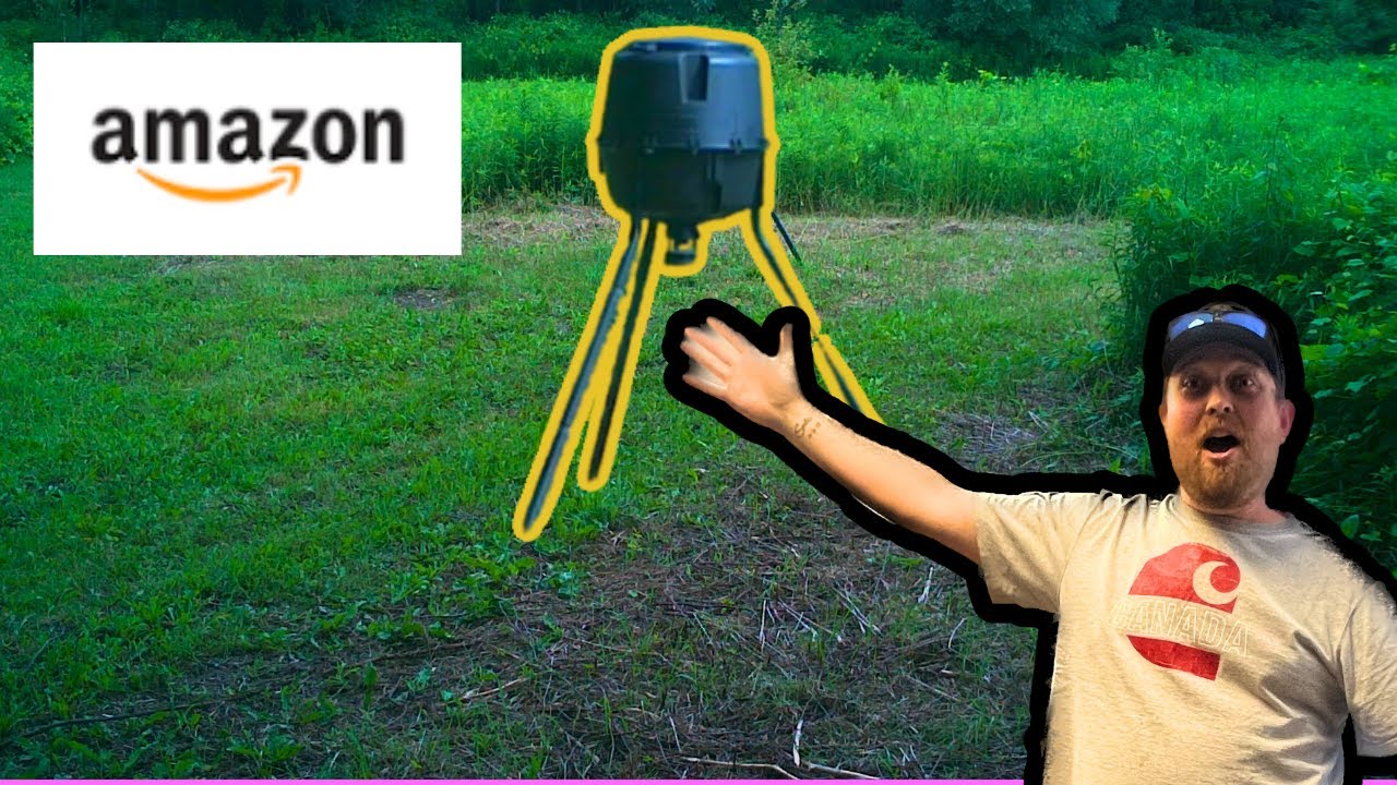 I Bought The Cheapest Auto Deer feeder on Amazon ................ Moultrie Standard Deer feeder