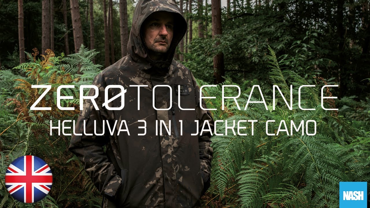 Nash ZT Helluva 3in1 Waterproof Camo Jacket UK