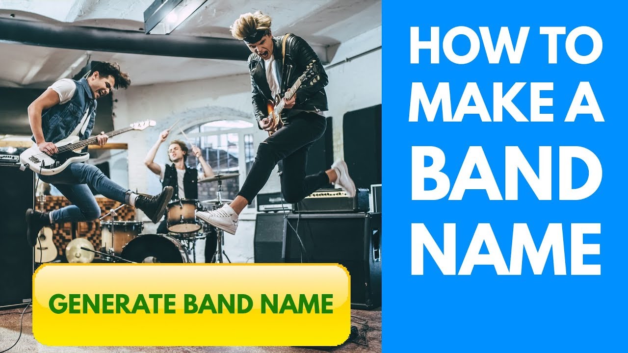 Band Name Generator - How To Make A Band Name Fast For Beginners