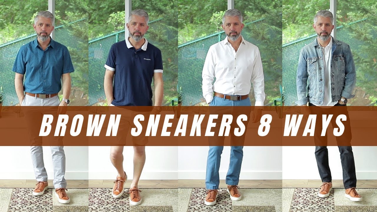 8 Ways To Style Brown Sneakers For Men