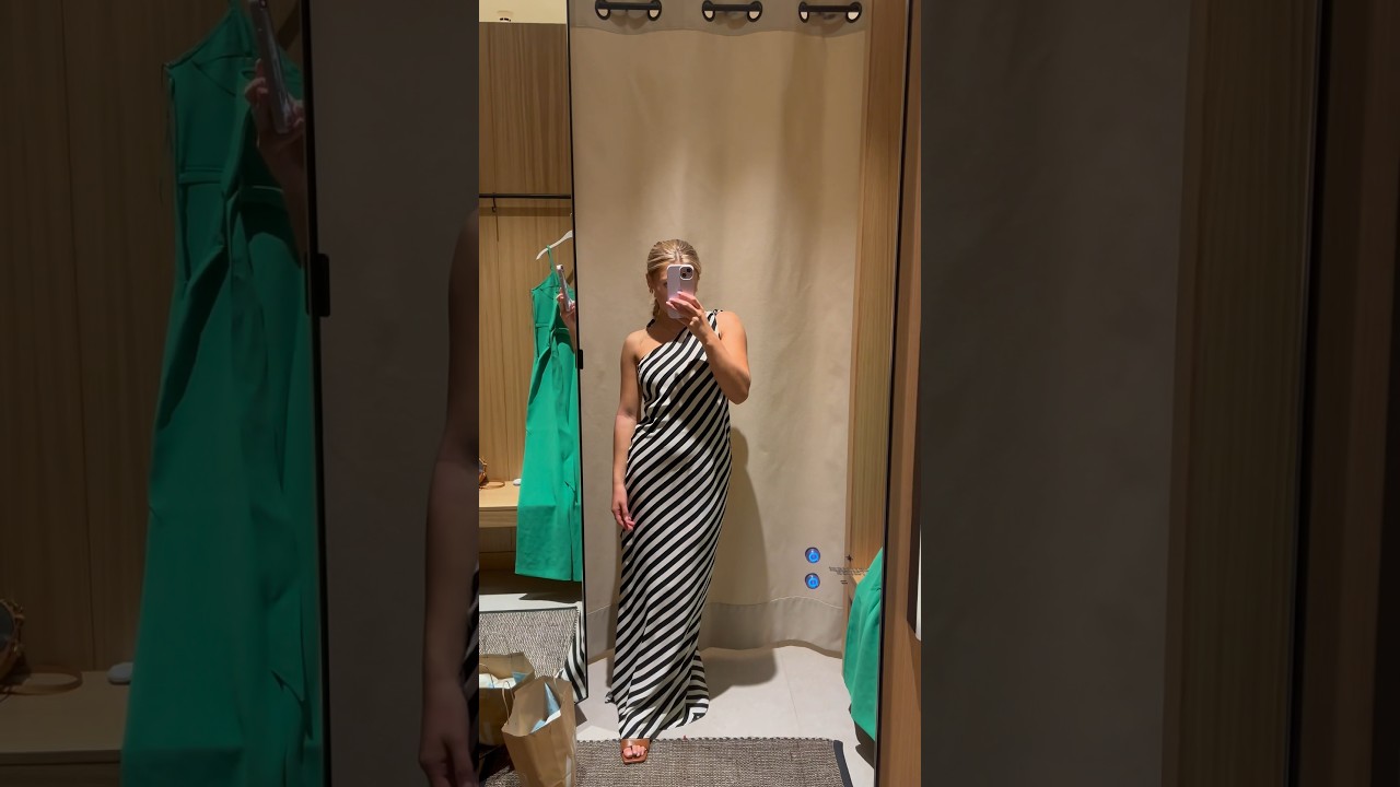 Who shops at mango? This dress is 🫶🏼 #mango #haul #tryon