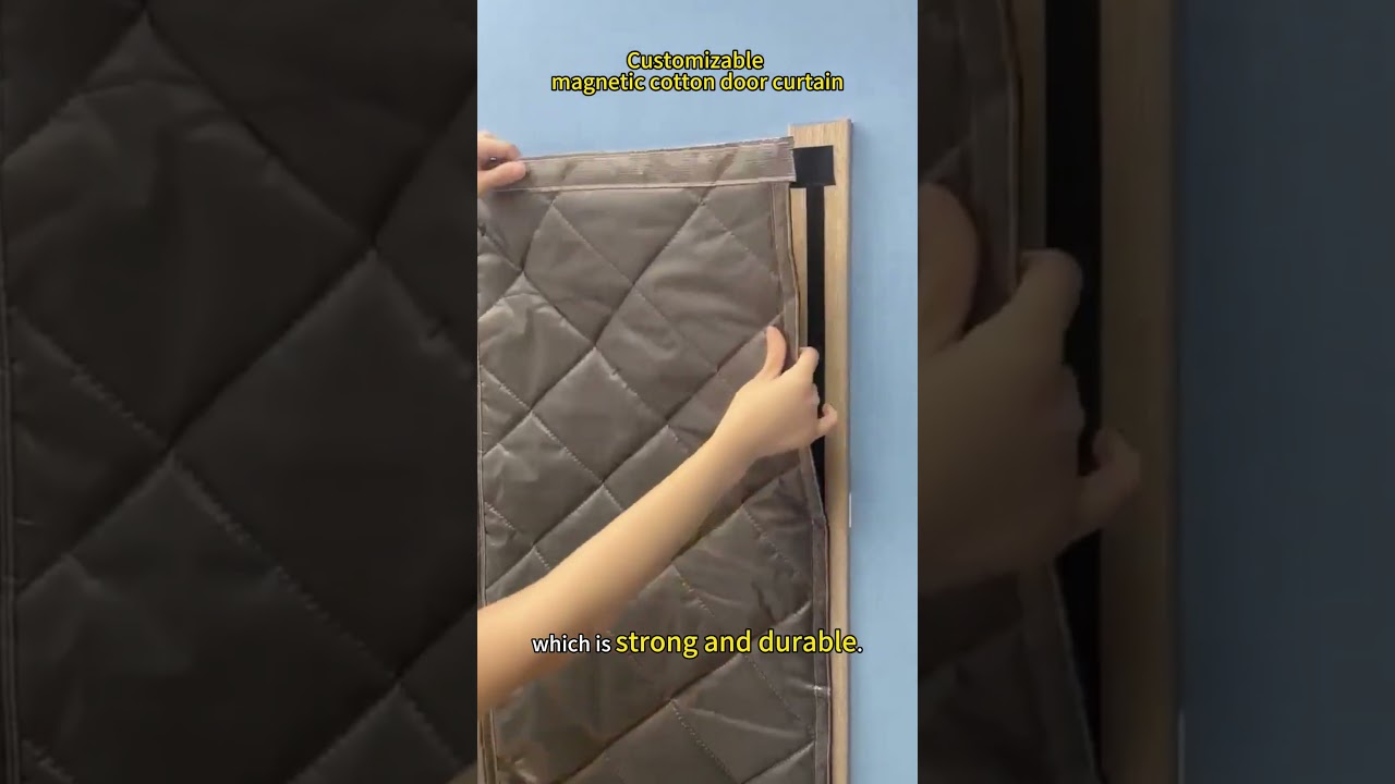 Magnetic Thermal Insulated Door Curtain,Thicker Layered Fabric Doorway Curtains #screendoor #diy