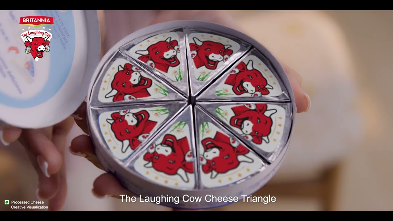 Britannia The Laughing Cow cheese triangles | English