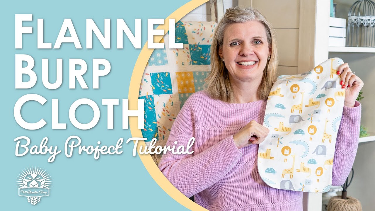 Quick & Easy Flannel Burp Cloths 🍼 Made for Baby 👶 Fat Quarter Friendly 🚼 Cute Sewing Projects