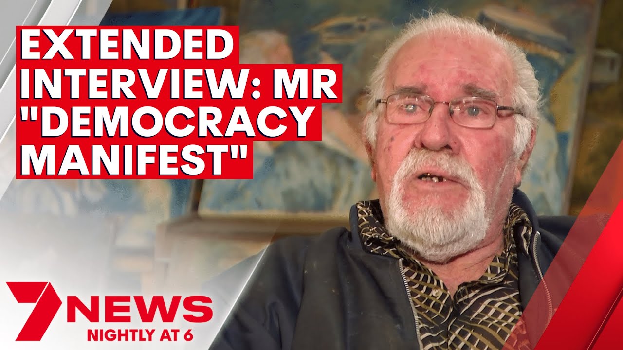 Extended Interview: Mr "Democracy Manifest" and his "succulent Chinese meal" | 7NEWS