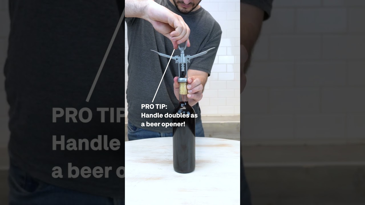 How to use a winged corkscrew