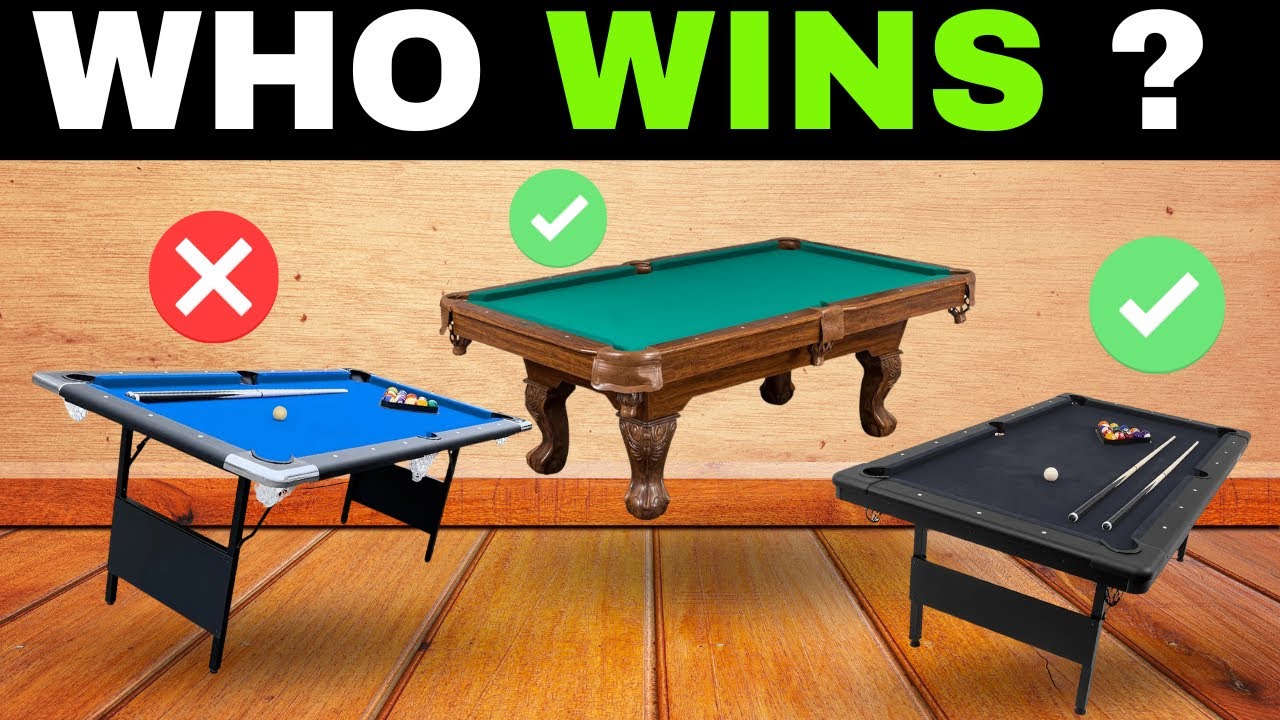 ✅ 9 Best Pool Tables on Amazon [2025] 🎱 Foldable & Budget 8 Ball Billiard Tables for Home & Garage
