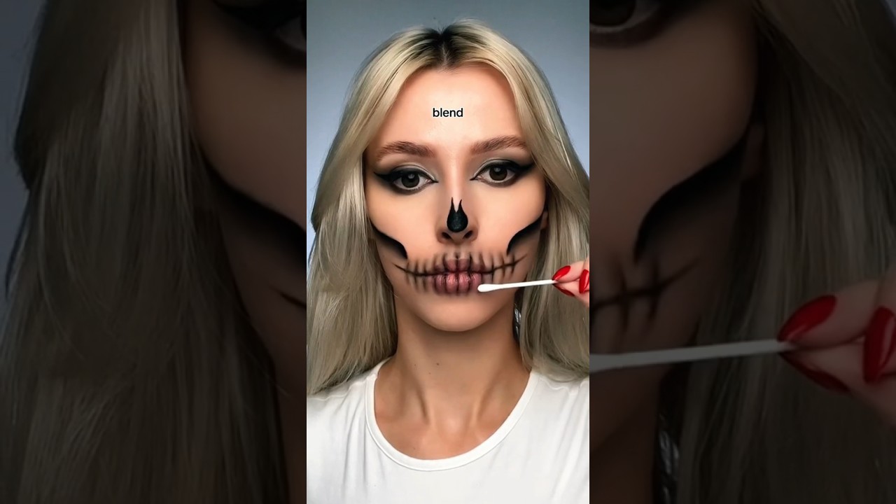Viral Skull Makeup for Halloween 👻🎃 | Easy Tutorial ✨