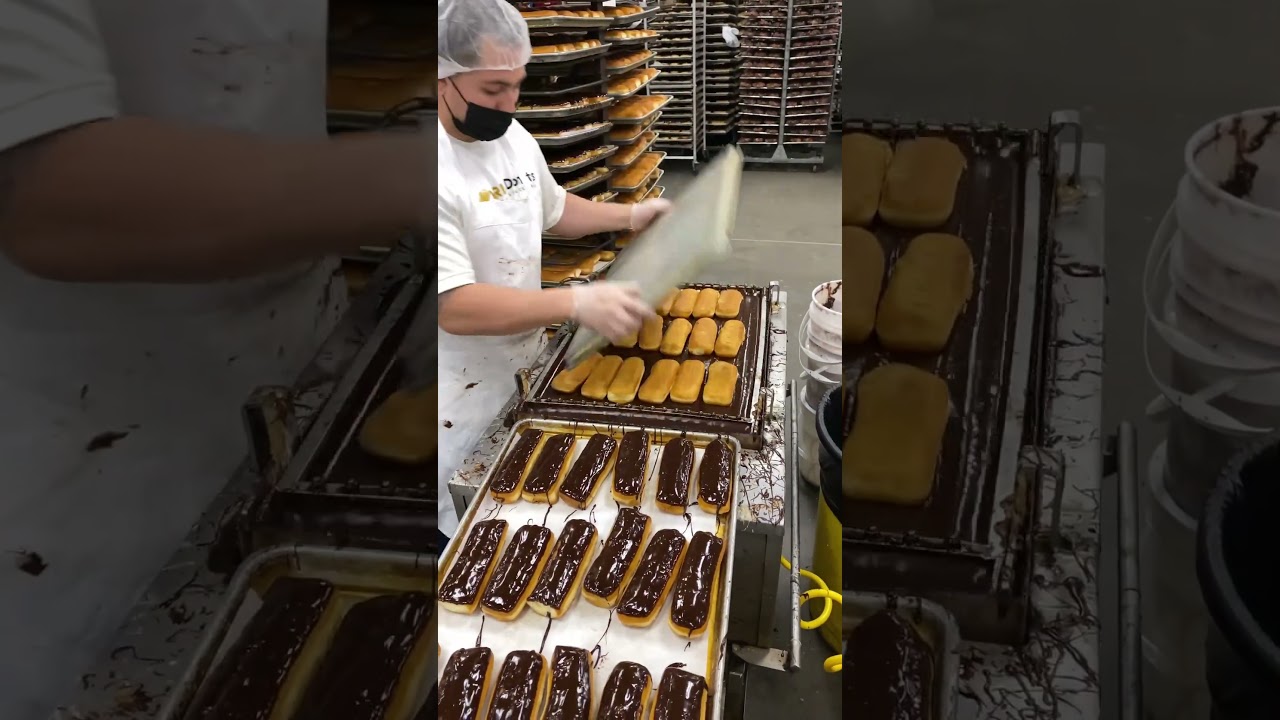 CHOCOLATE LONG JOHN DONUTS!! #chocolate #donuts #food