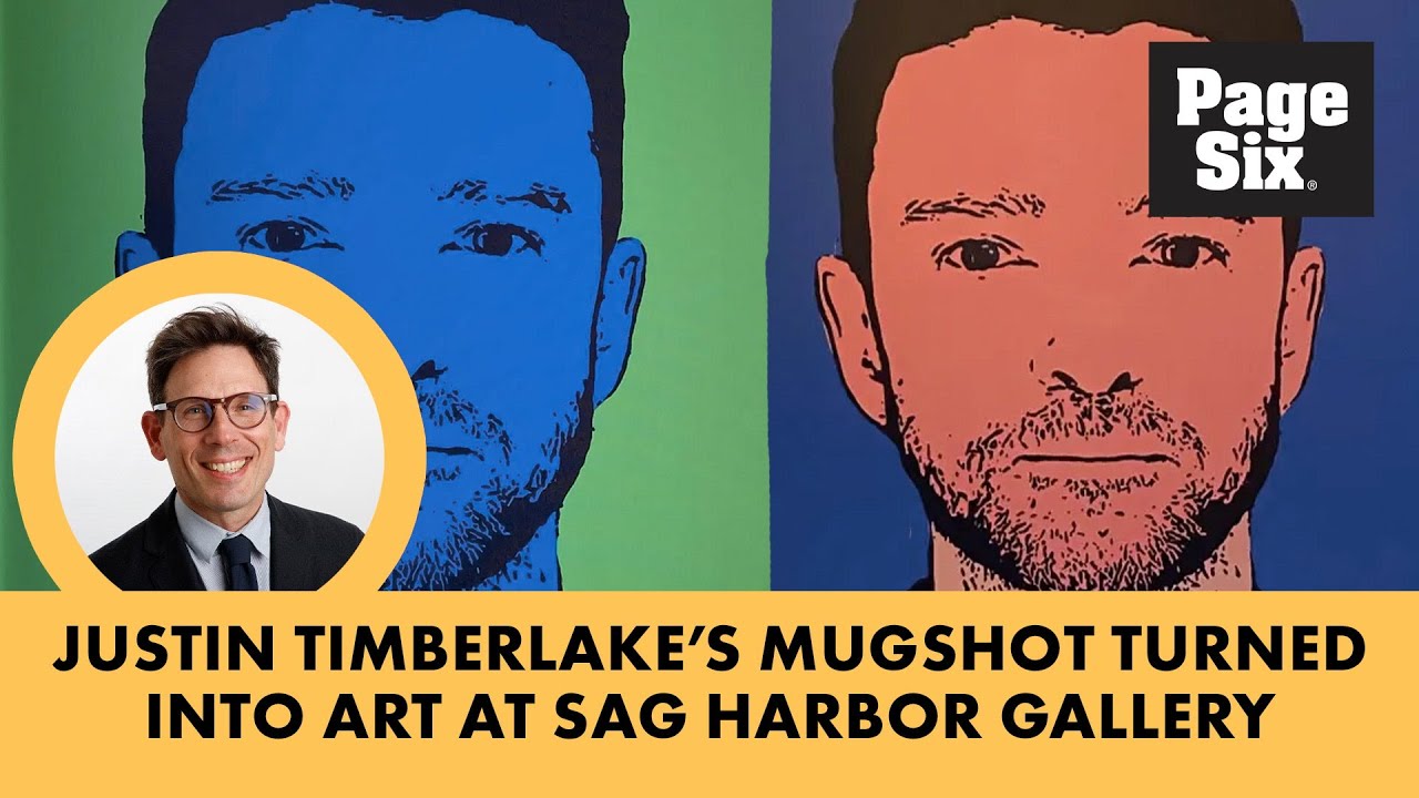 Justin Timberlake’s mugshot turned into art at Sag Harbor gallery after Hamptons DWI bust