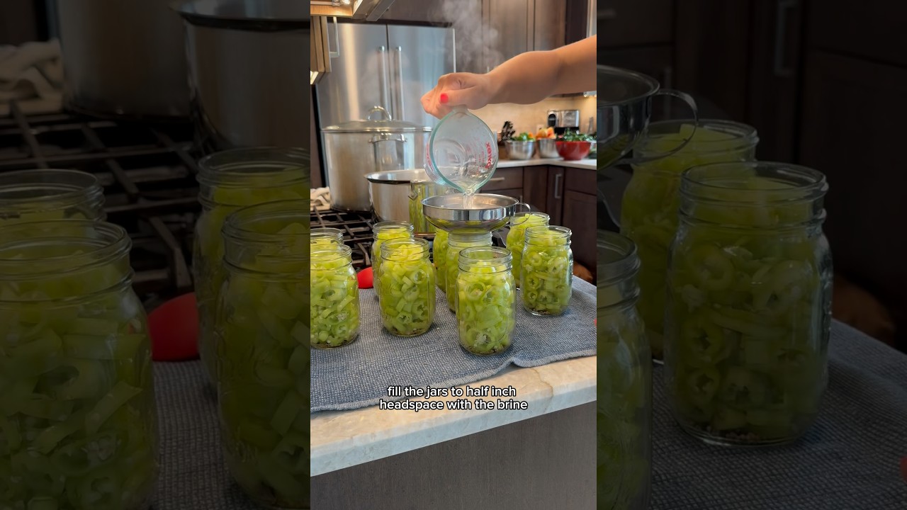 How to can banana peppers! #bananapeppers #picklingpeppers #canningpeppers #preservingpeppers