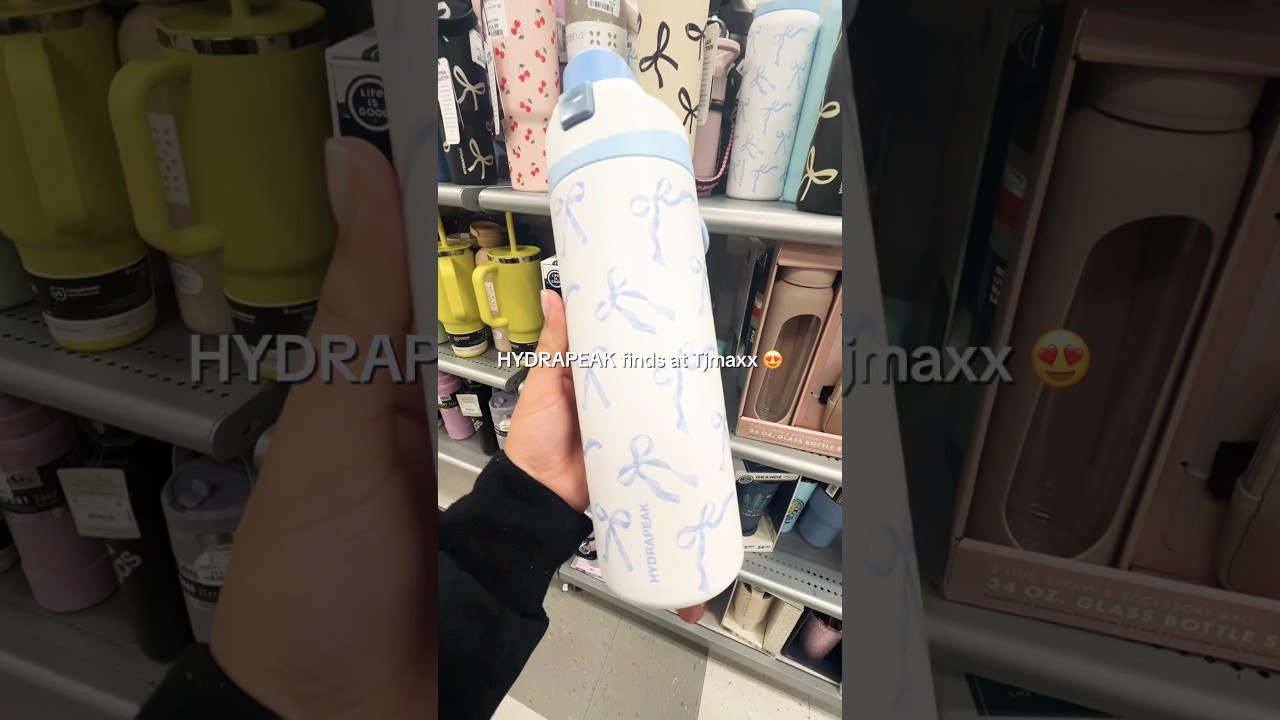Hydration but make it aesthetic 😍 who else is obsessed?! 🎀✨#TJMaxxFinds #hydrapeak