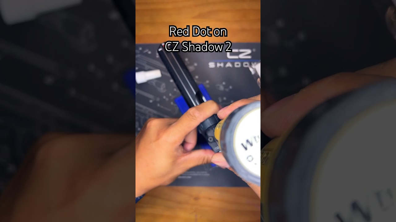 Install Trijicon SRO Red Dot on CZ Shadow 2 #pistol #reddot #howto
