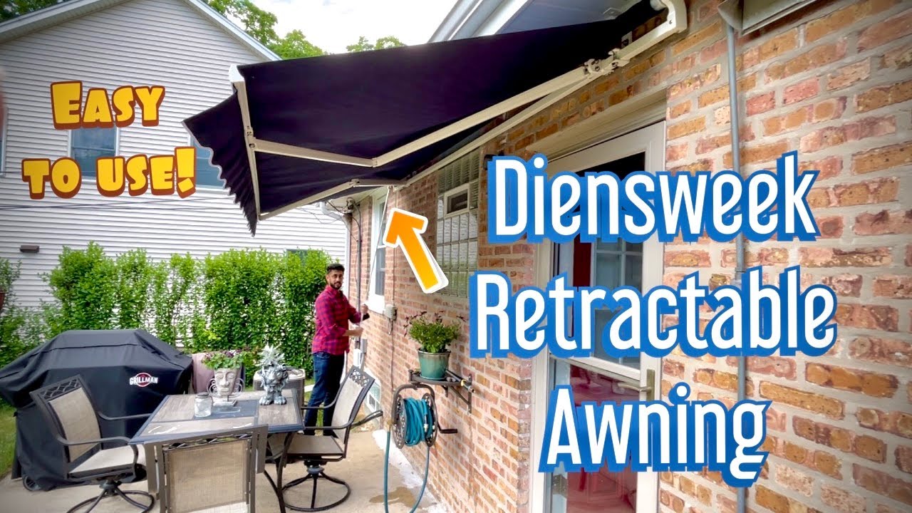 Diensweek Retractable Awning Demonstration - Amazon Special 12’ x 8’