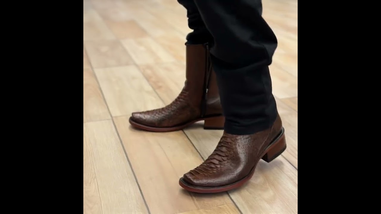 【😊MEN'S SNAKE-SKIN TEXTURED COWBOY BOOTS😊】 #shoes #fashion #boots