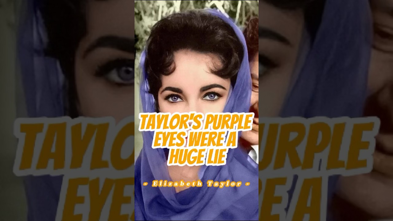 No one realized Elizabeth Taylor's stunning purple eyes turned out to be a huge lie! #celebrity