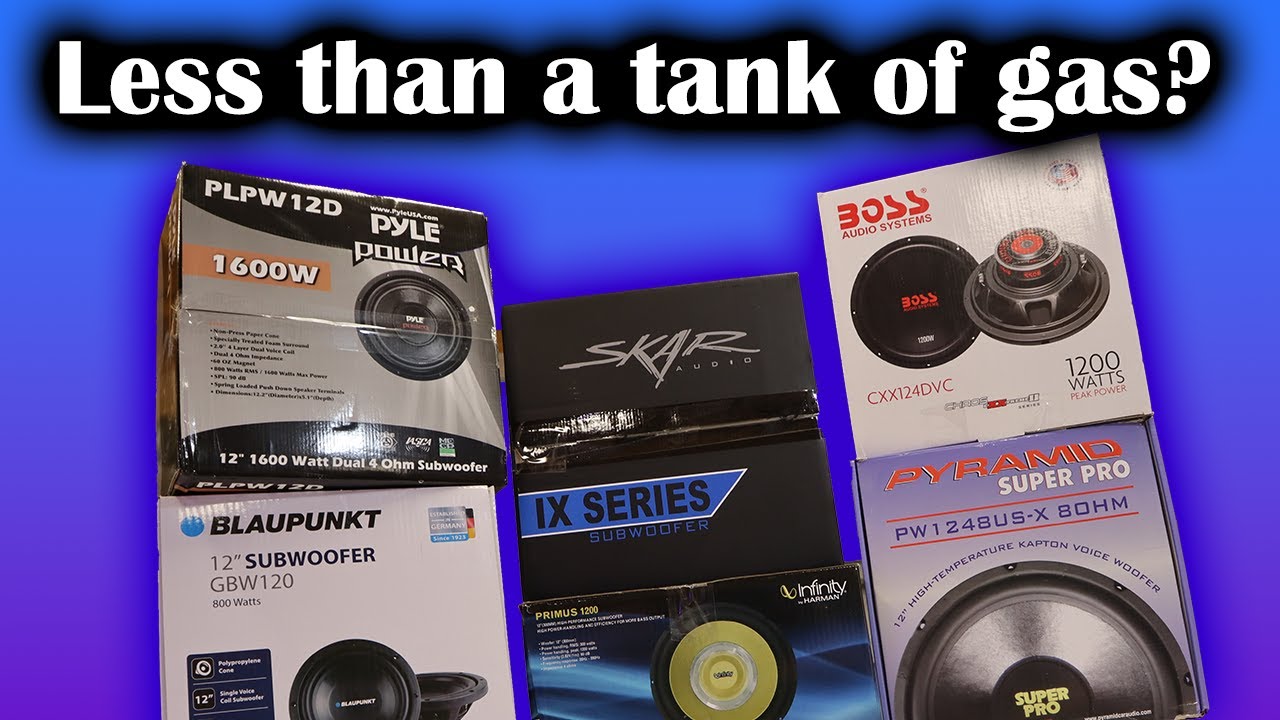 What is the best budget car subwoofer in 2024? Cheap 12 inch subwoofer shootout!