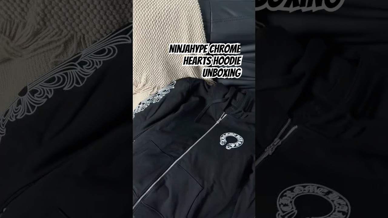 Chrome Hearts Hoodie Unboxing — Classic Horseshoe Never Misses 🖤🔥 #ninjahype #streetwear #haul