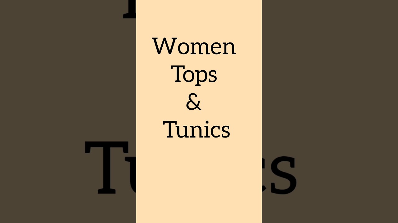 STYLISH Women Tops and Tunics for Every Occasion!#shorts