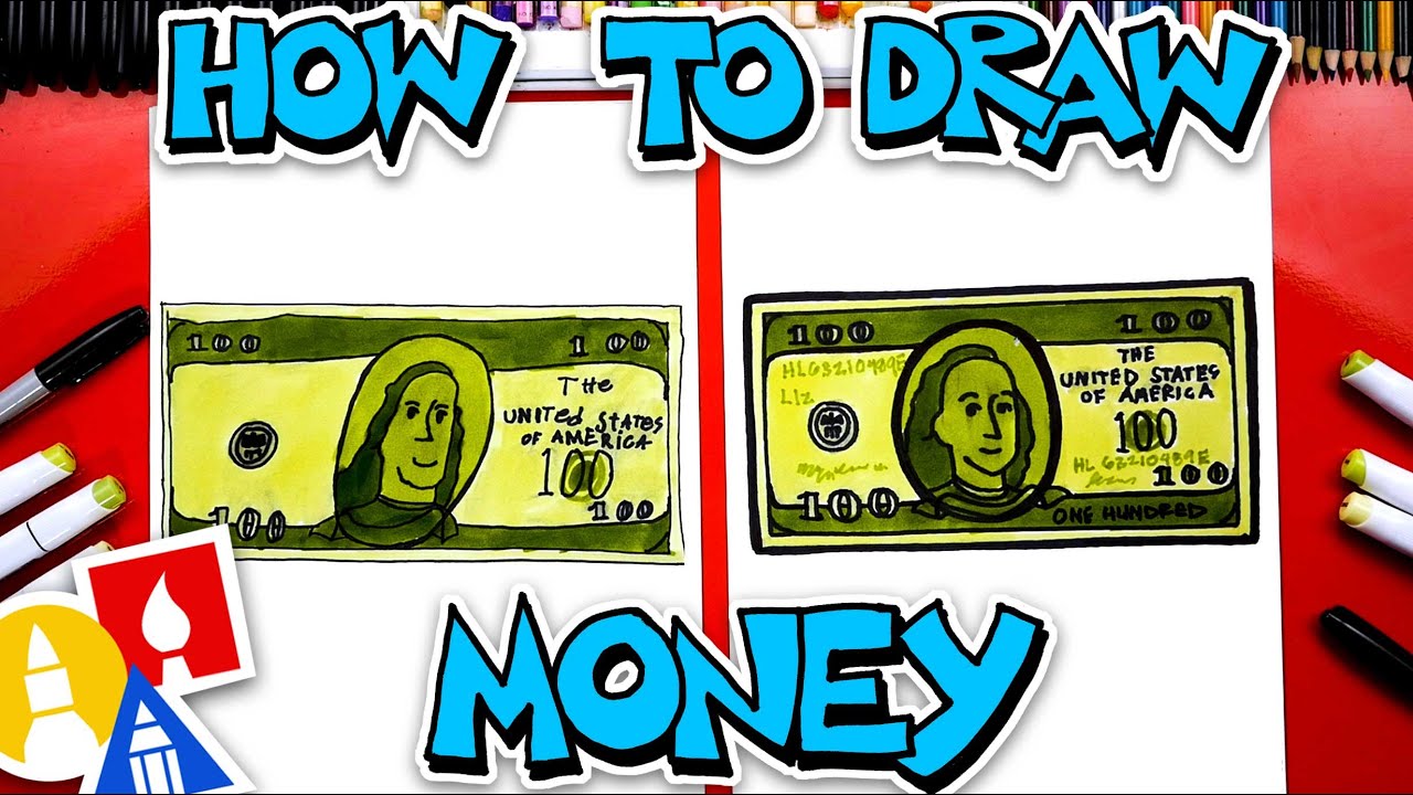How To Draw Money - One Hundred Dollar Bill