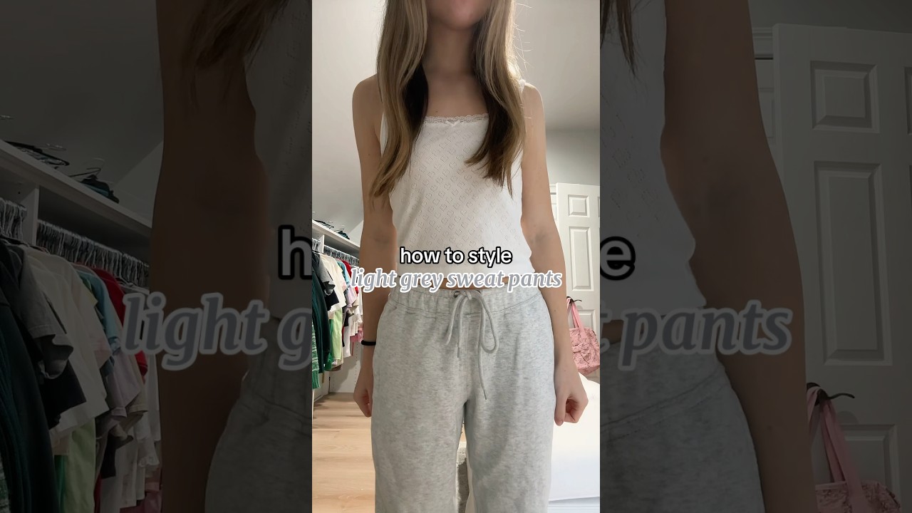 outfits i'd wear with light grey sweats