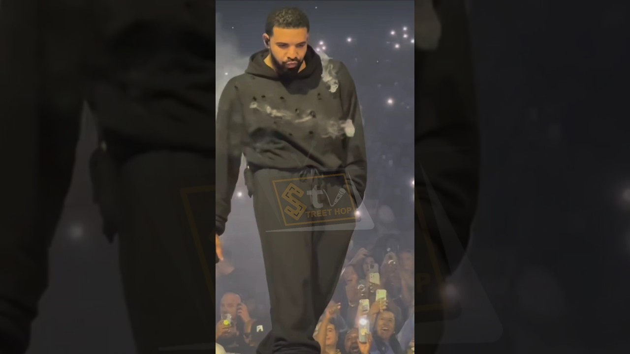 Drake wears hoodie with smoke & bullet holes #hiphop #Drake #news