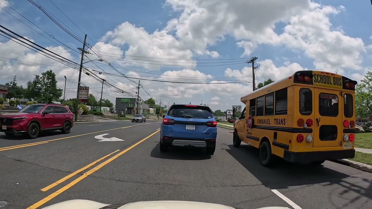 Edison NJ to Avenel NJ in 4k HDR. Oak Tree Rd, Avenel Shops, Plainfield Rd, Durham Rd. July 2025.