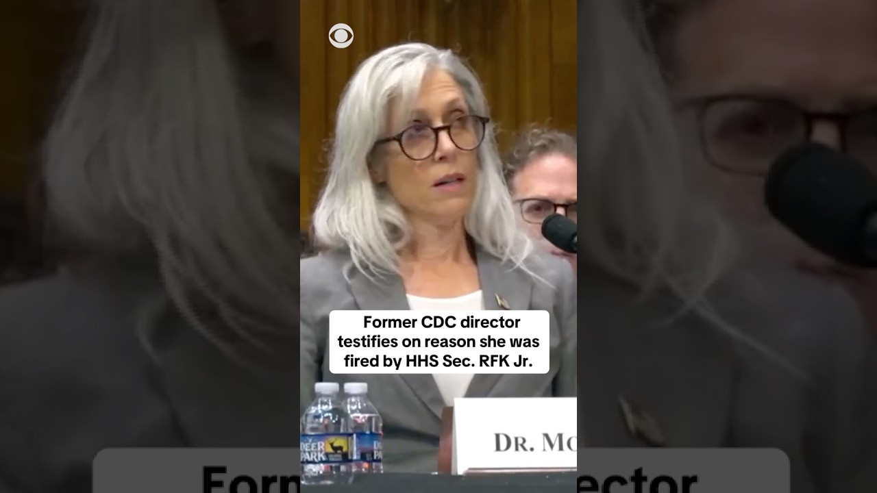 Former CDC director testifies on reason she was fired by RFK Jr. #shorts