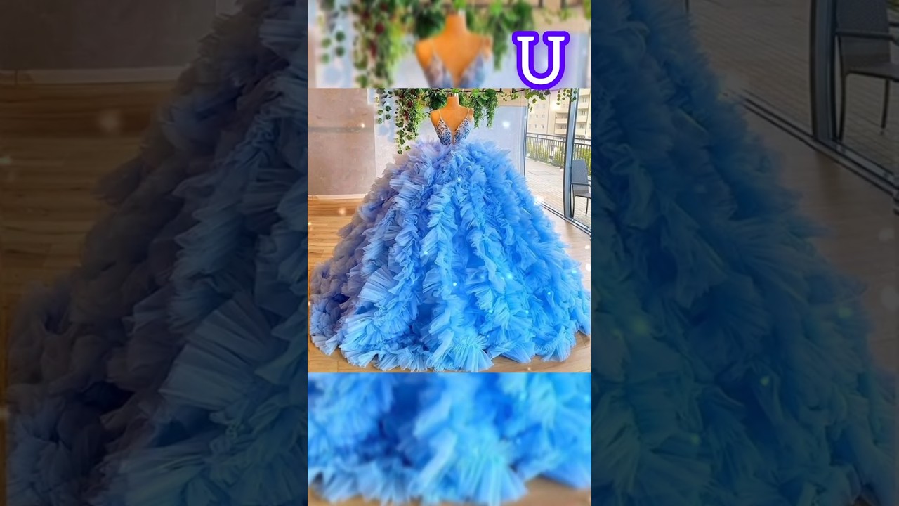 💫princess ball gown design😍choose ur beautiful frill ball gown🔥#shorts#ballgown#PromDress#fashion