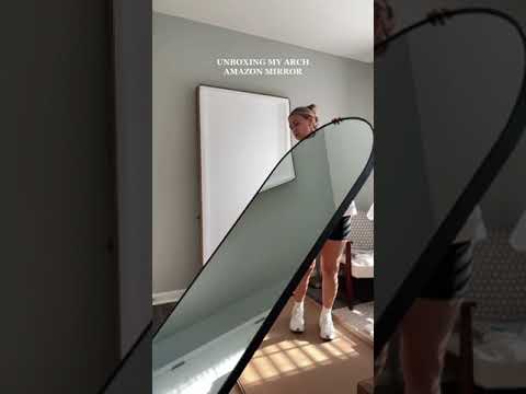 unboxing my amazon arched mirror