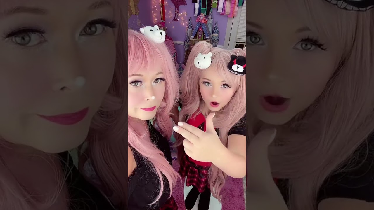 💖What Time Did You See This?”💖 #comediansoftiktok #cosplay #junko #monokuma #MyPlayoffPicks
