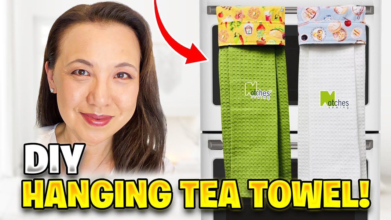 Modern Hanging Tea Towel | Easy Beginner DIY Gift