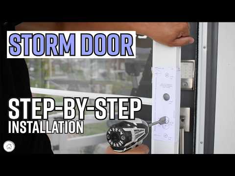 How to install a storm door - step by step storm door installation DIY