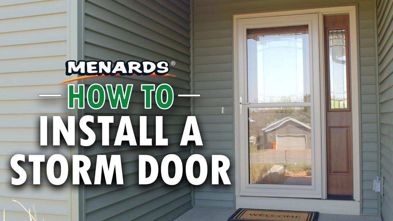 How To Install a Storm Door | Menards