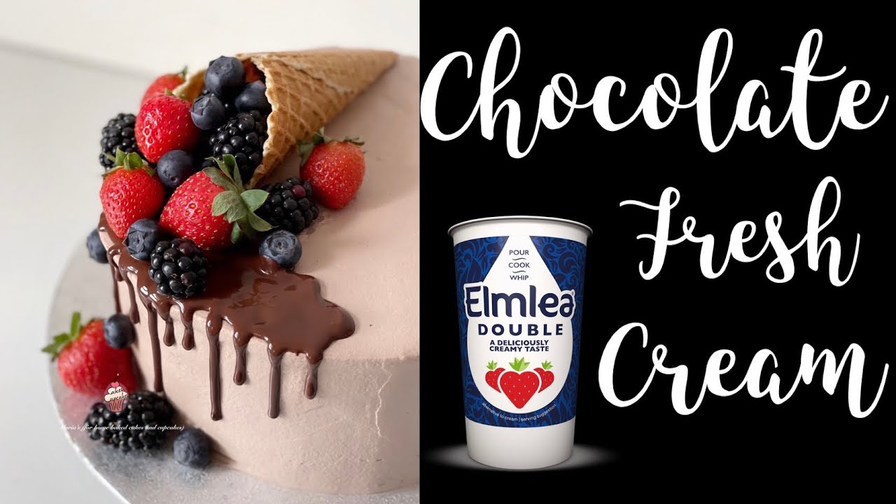 Elmlea Double Cream | Chocolate Fresh Cream | How to whip chocolate fresh cream