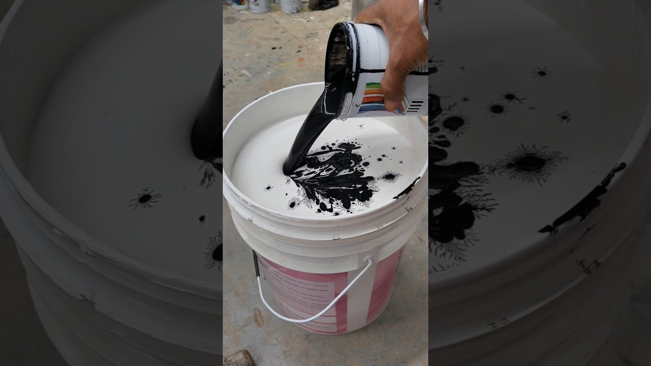 Mixing universal stainer | black grey shade #ytshorts #satisfying