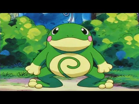 Misty's Poliwhirl evolves into Politoed