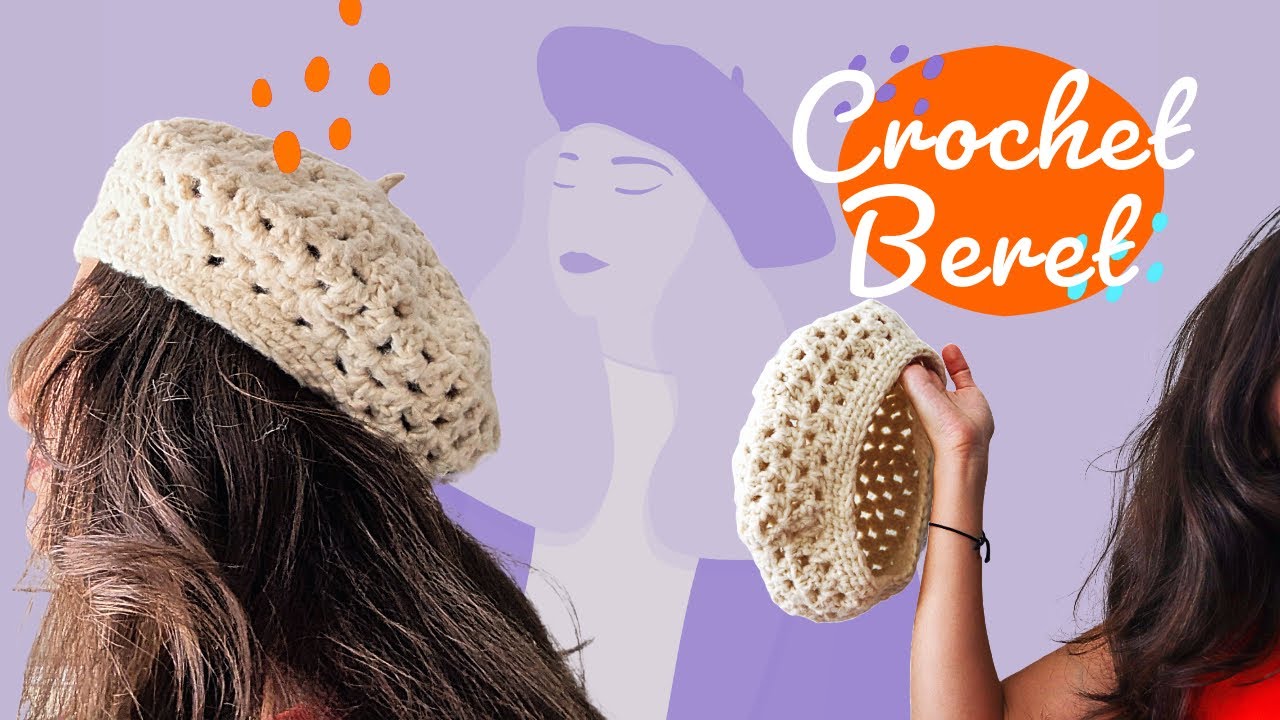 The Gourmet Beret ₊‧ Free Crochet Pattern ⋅˚₊‧ 𐙚 ‧₊˚ ⋅ très chic 👩‍🎨