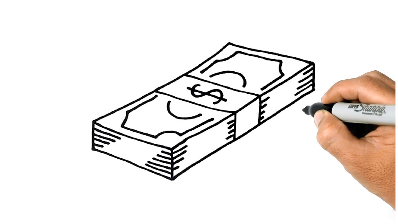 How to Draw a MONEY Easy and Simple