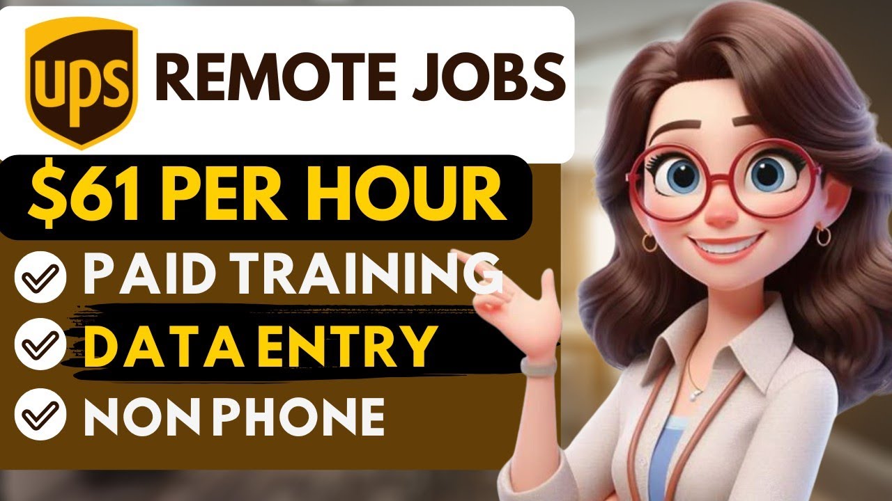 UPS is Hiring Remote! Paid Training No Phone Remote Work From Home Jobs 2025