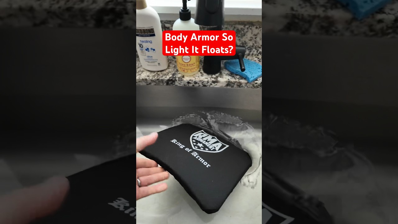Level 3a+ Body Armor FLOATS? (Level 4 but lighter 🤔) #gun #pewpew #guns