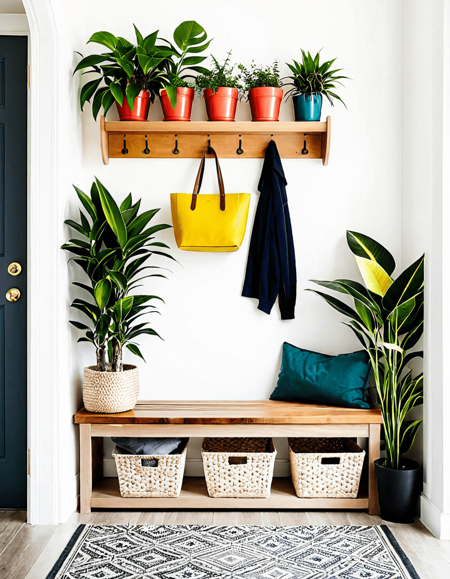 entryway bench with storage