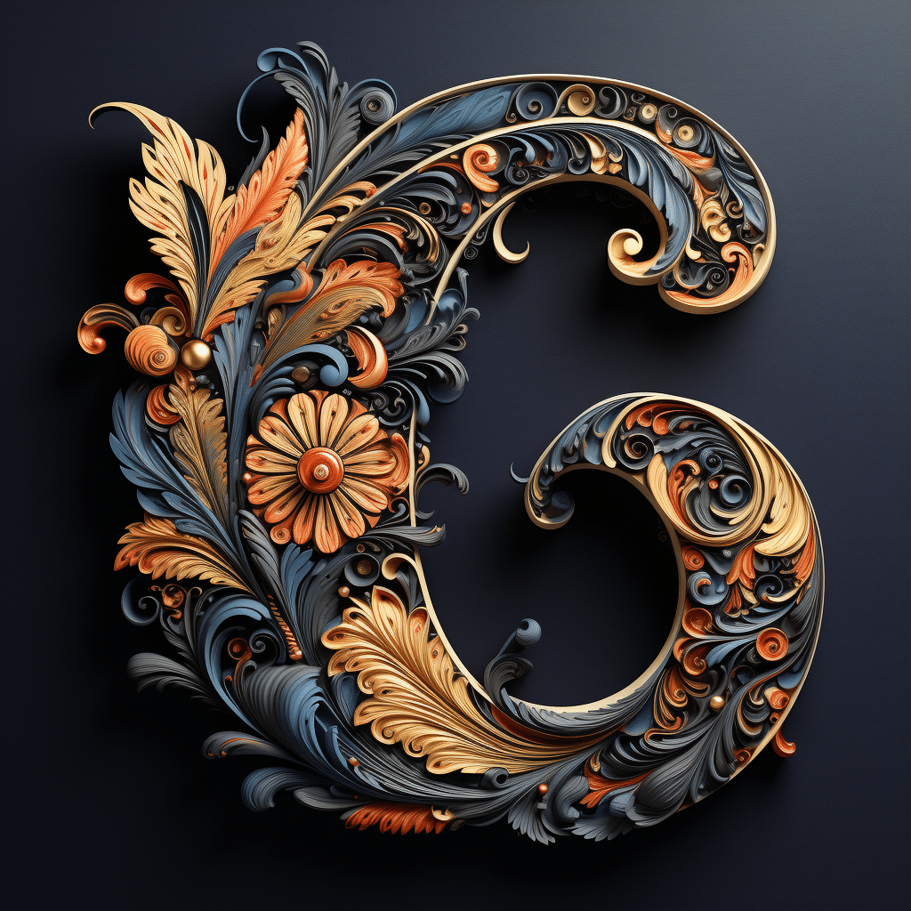 cursive d